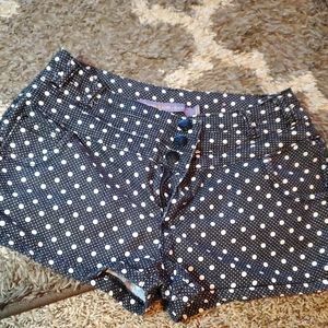 Polka dot high waisted shorts!